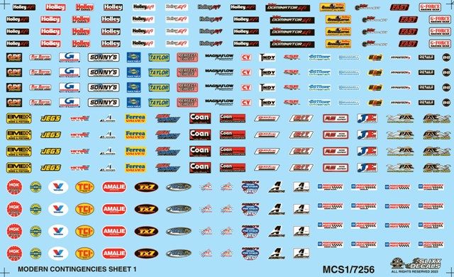 Contengency Sticker Slixx Decals Modern Drag Contingency #1 – Innovative Slots & Hobbies