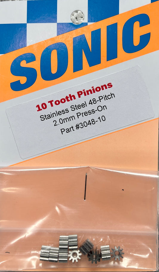 SON3048-10 Sonic 10 tooth 48 pitch hardened pinion (1ea)