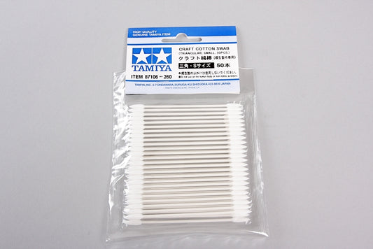 Tamiya 50pc. Traingular Small Cotton Swabs #87106