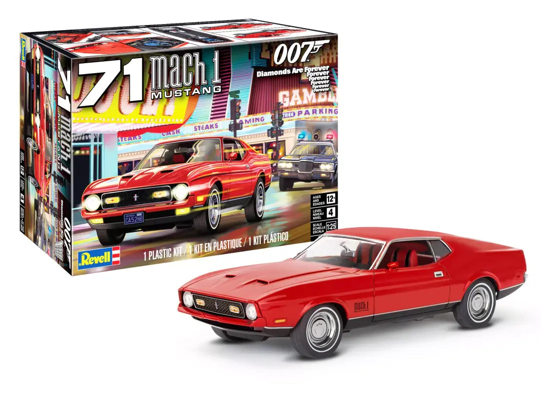 Revell 1971 Ford Mustang Mach 1 - James Bond 007 Diamonds Are Forever Edition