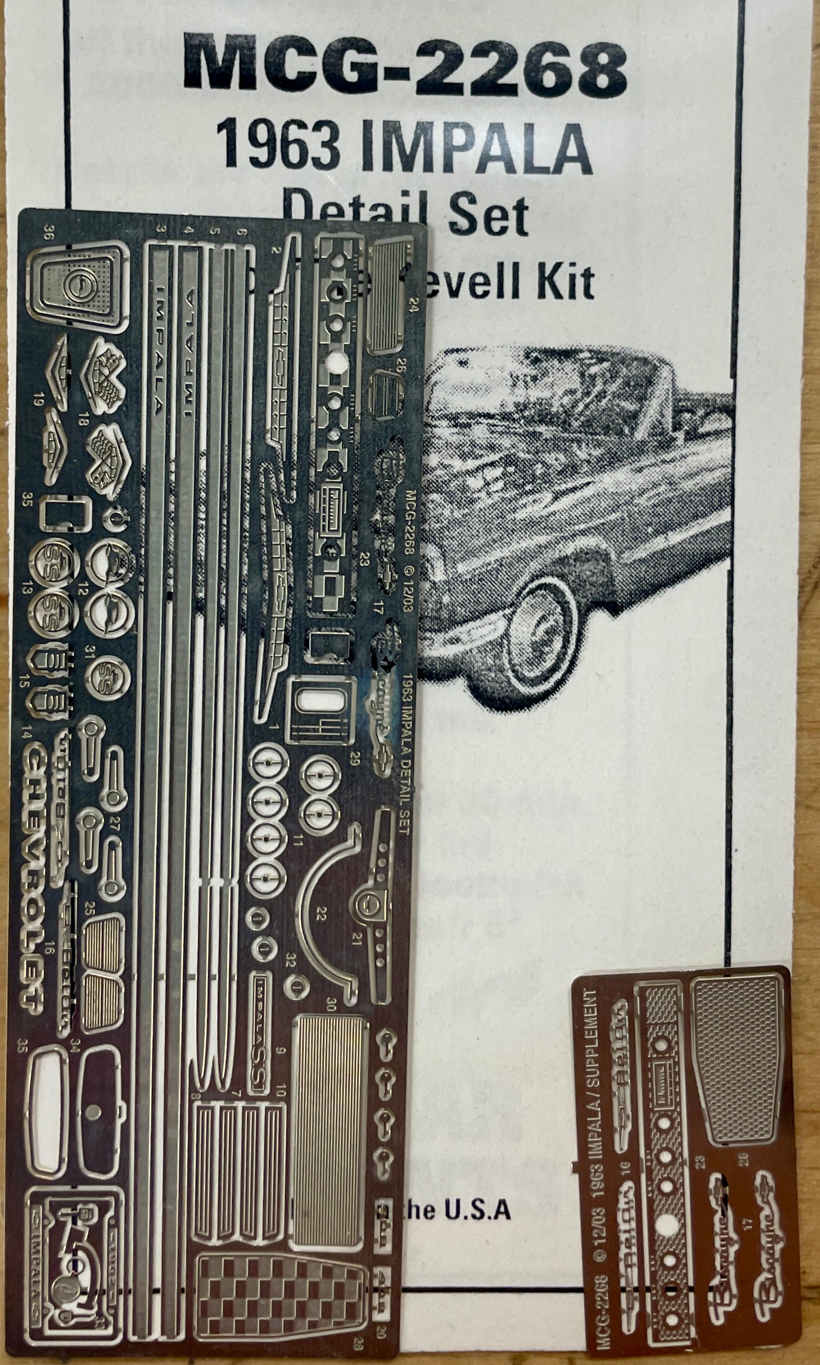 MCG 1963 Chevrolet Impala Detail Set – Innovative Slots & Hobbies