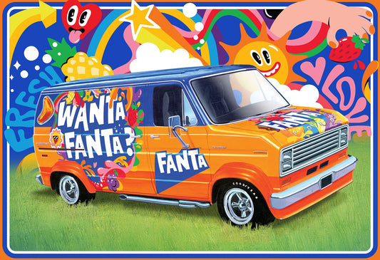 AMT 1977 Ford Custom Van (Fanta)