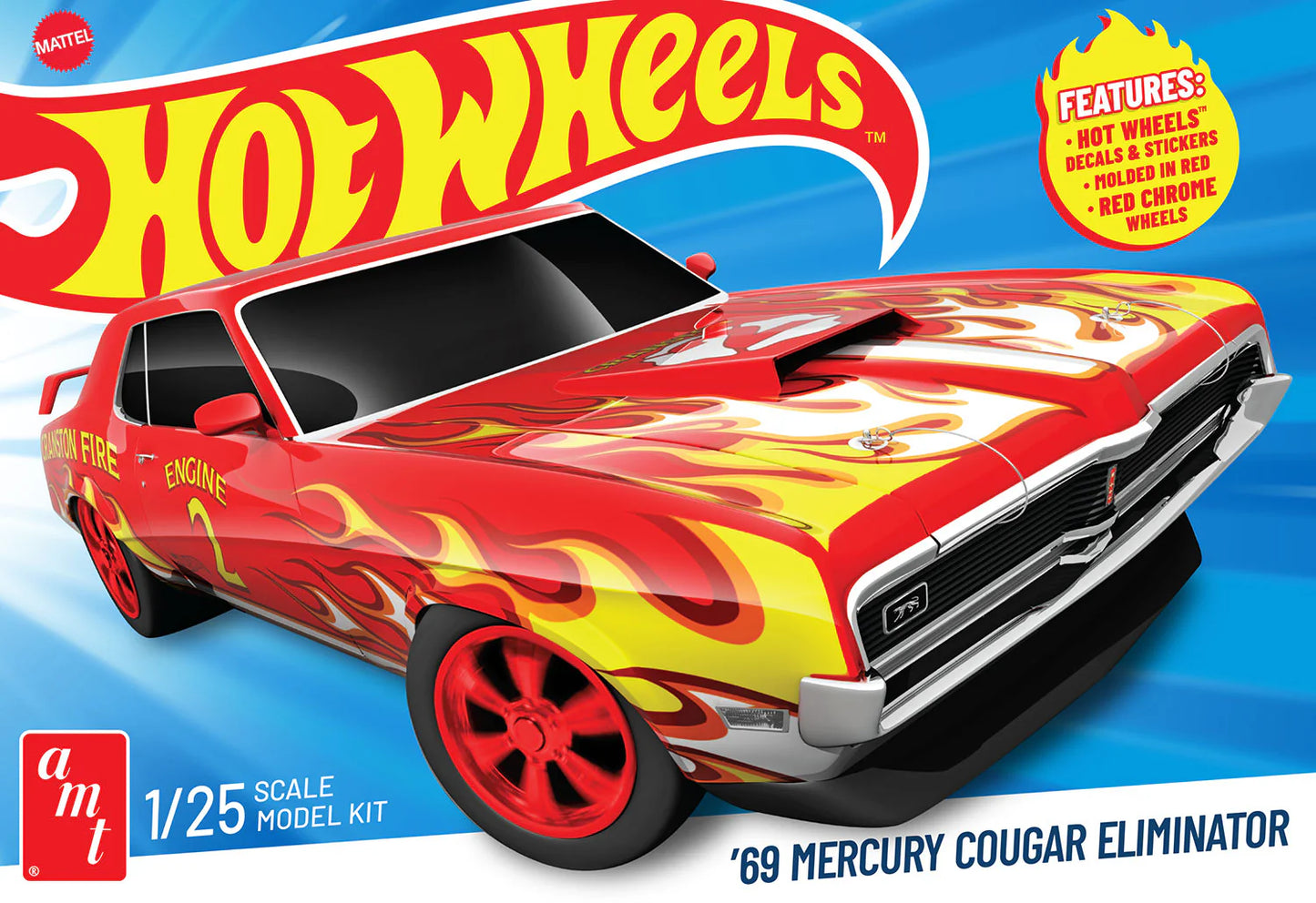 AMT 1969 Mercury Cougar Eliminator - Hot Wheels Edition