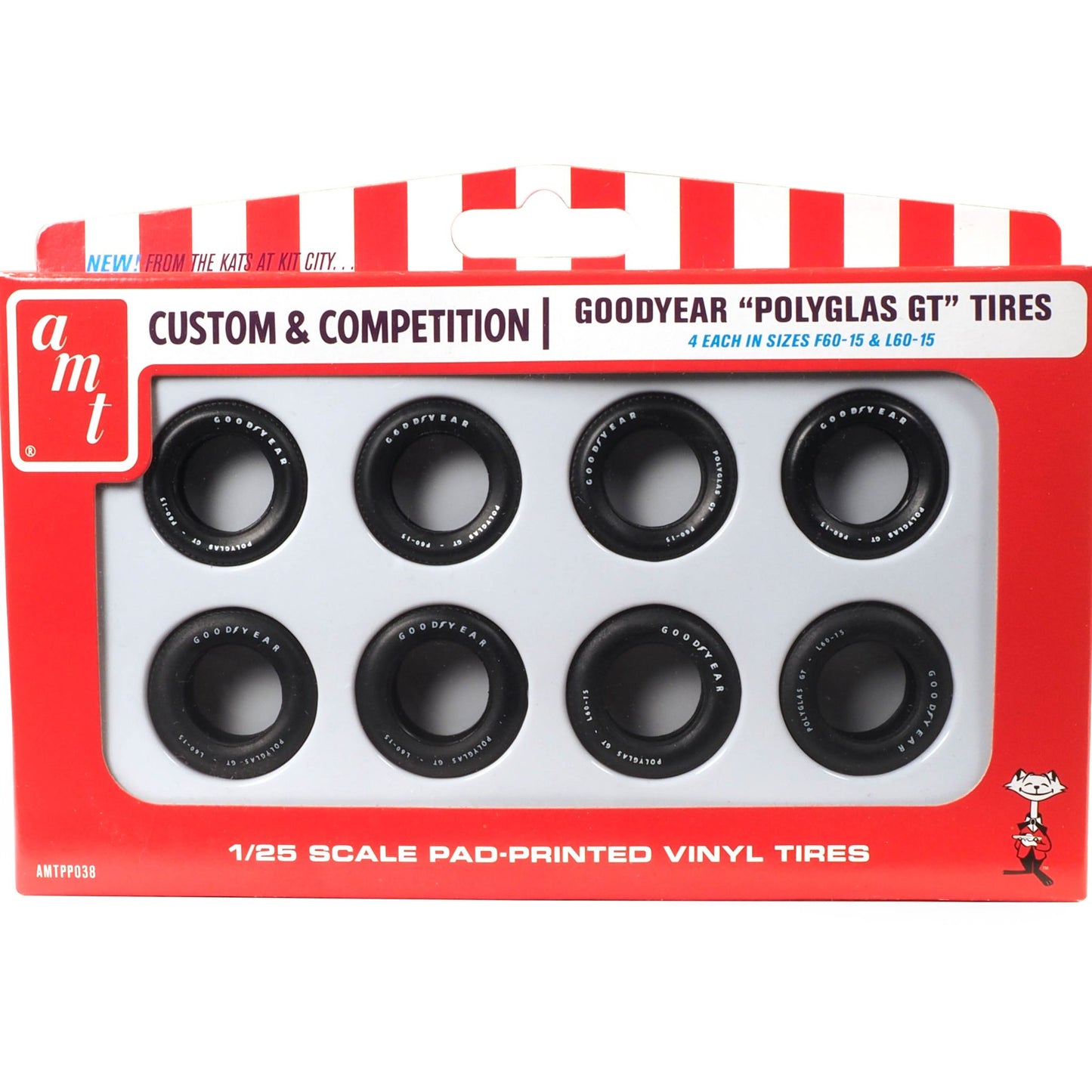 AMT Goodyear Polyglas GT Tire Parts Pack