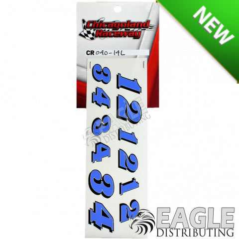 CR040-14L    Light Blue Number Sheet 1 thru 4
