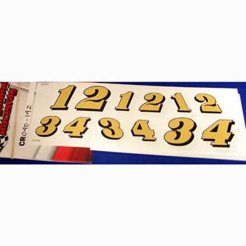 CR040-58Z  Gold Numbers 5-8