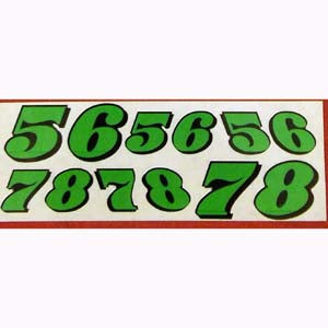 CR GREEN NUMBERS 5-8