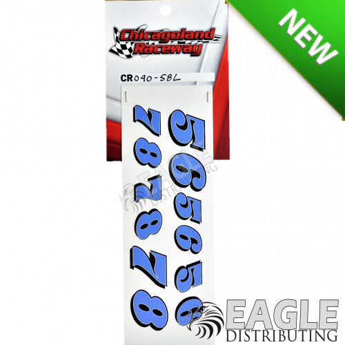 CR040-58L  Light Blue Numbers 5-8