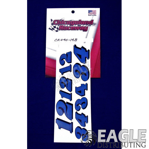 CR040-14B    Blue Number Sheet 1 thru 4