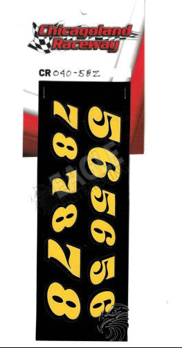 CR040-58Z - Gold Number Sheet 5-8