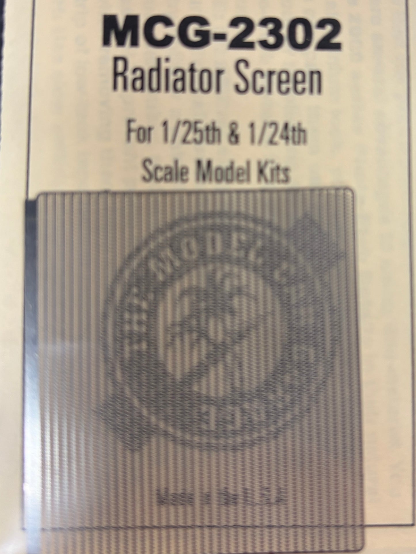 MCG Radiator Screen