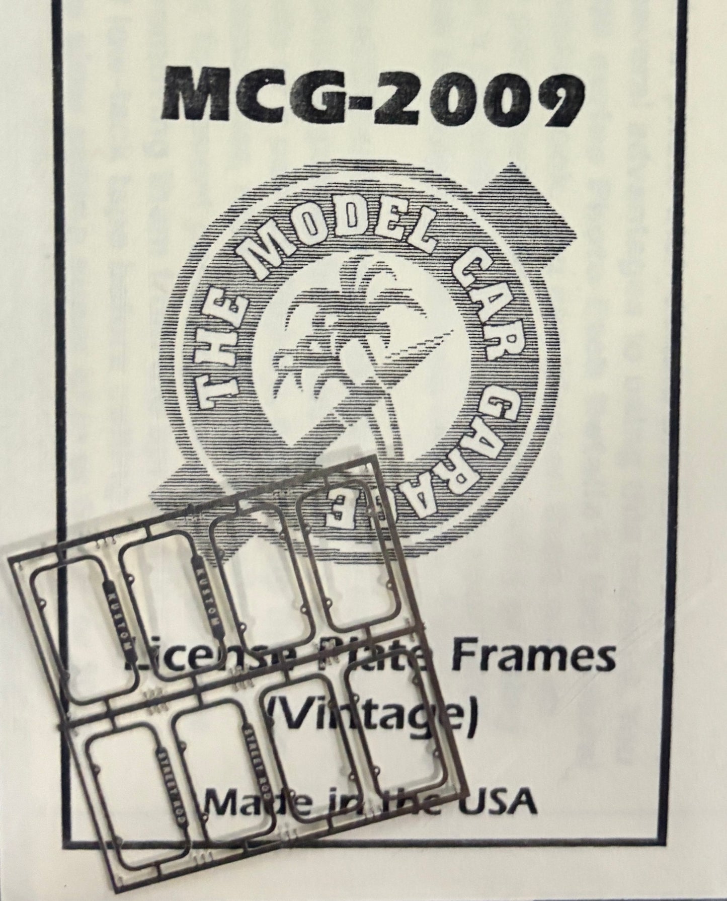MCG License Plate Frames (Vintage)