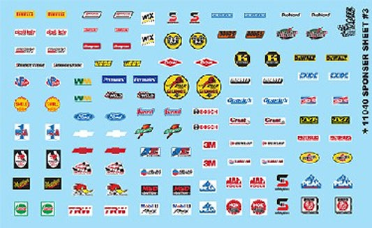 11040 GOFER RACING DECALS  SPONSER SHEET #3