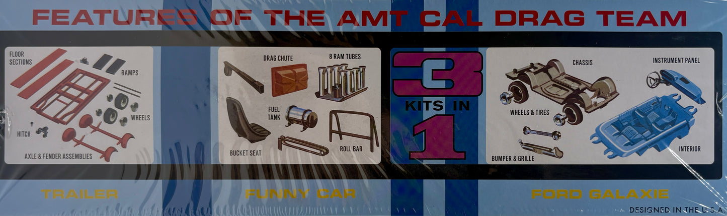 AMT Ford Cal Drag Combon 3 in 1 Racing Team Kit