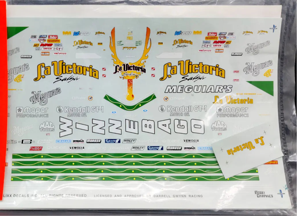 Slixx Decals Darrell Gwynn's Winnebago Top Fuel Dragster