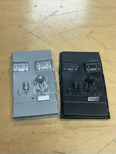 Combo Pack of 3 silver 3 black interior cards un painted Stafford by Innovative Slots