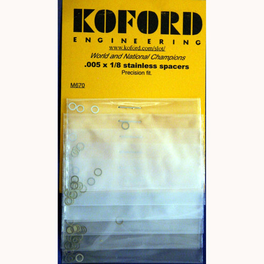 KOFORD .005 X 1/8 STAINLESS SPACERS KOF670