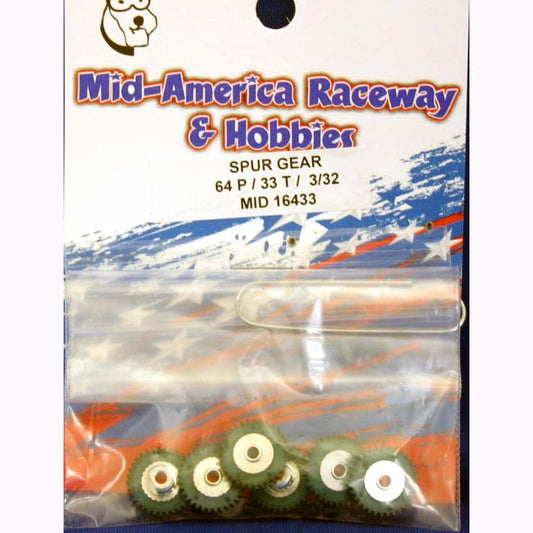 MAR16433 | Mid-America Spur Gear - 64P / 33T / 3/32