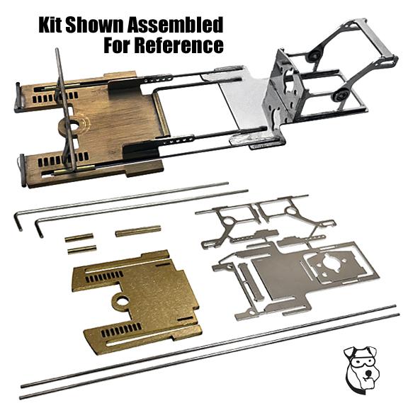 Mid-America 1/24 No-Bar Dragster Chassis - Small Body Cars - Front & Rear with Pivots and Wire