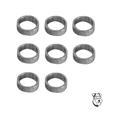 MID-AMERICA 1/8 X .080 STAINLESS STEEL AXLE SPACER 8 PIECES MAR510A