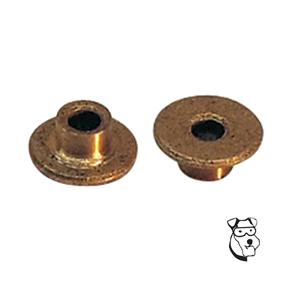 MAR554 - Adjustable 3/32 oilites. Big shoulder bushings you solder these in to desired height. per pair