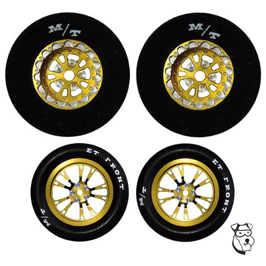 MID-AMERICA NEW V SERIES DRAG TIRE SET 1 3/16 X .400 GOLD MAR5667G