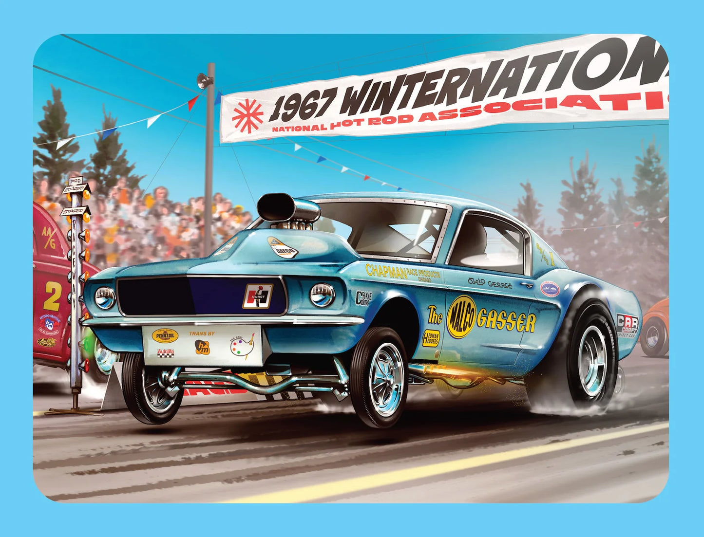 MPC Ohio George Malco Gasser Mustang in Collector's Tin