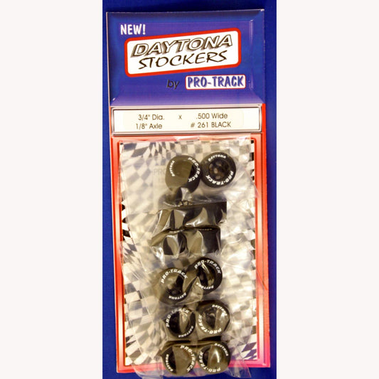PTMN252BL Pro-Track Daytona Stockers 1/8 X .910 X .800 Natural Rubber - Black