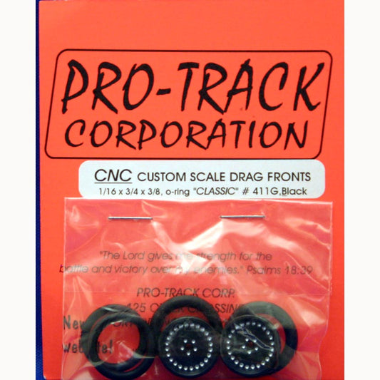 PTM411G,BLK PROTRACK 1/16 X 3/4 CLASSIC BLACK FRONTS