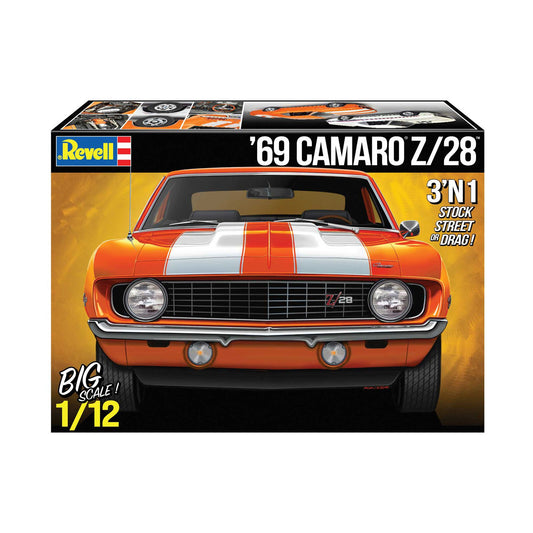 Revell 1/12 1969 Chevy Camaro 3N1 #12812