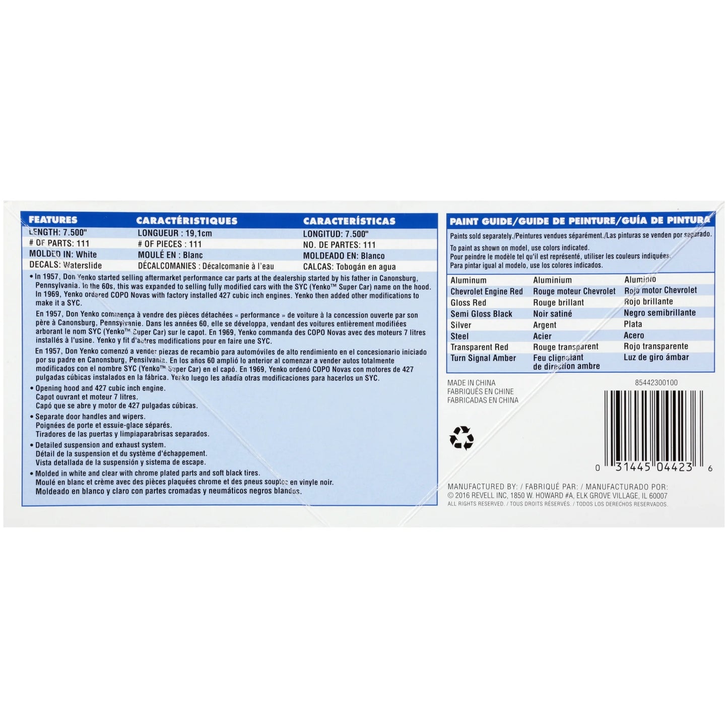 Revell 1969 Chevy Nova Yenko