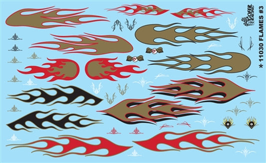 11030 GOFER RACING DECALS #3 FLAMES