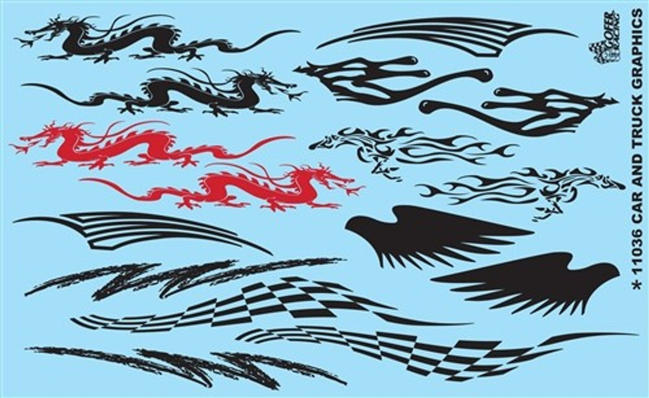 11036  Gofer Racing Decals  Car & Truck Graphics 1/24-1/25