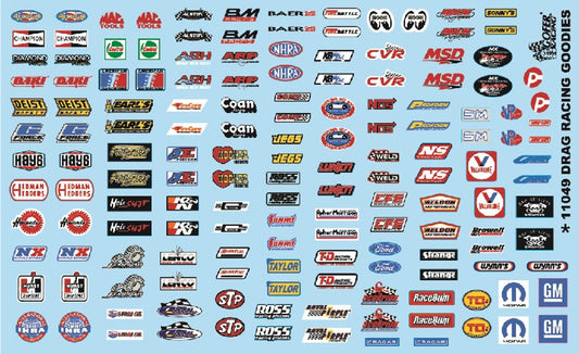 11049 GOFER RACING DECALS  DRAG RACING GOODIES