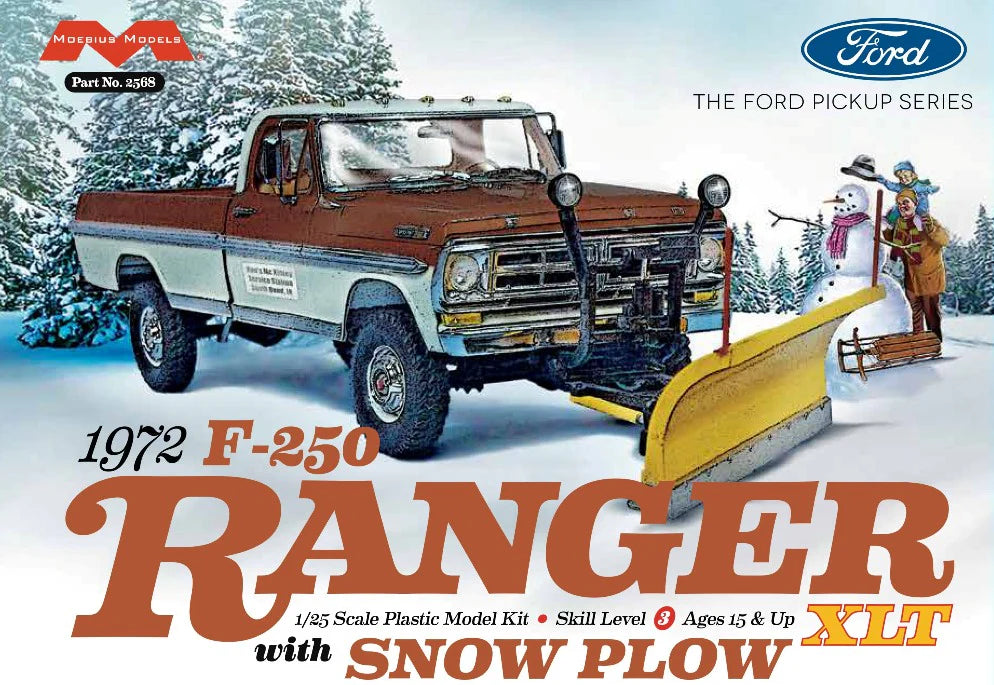 Moebius 1972 F-250 Ranger XLT with Snow Plow