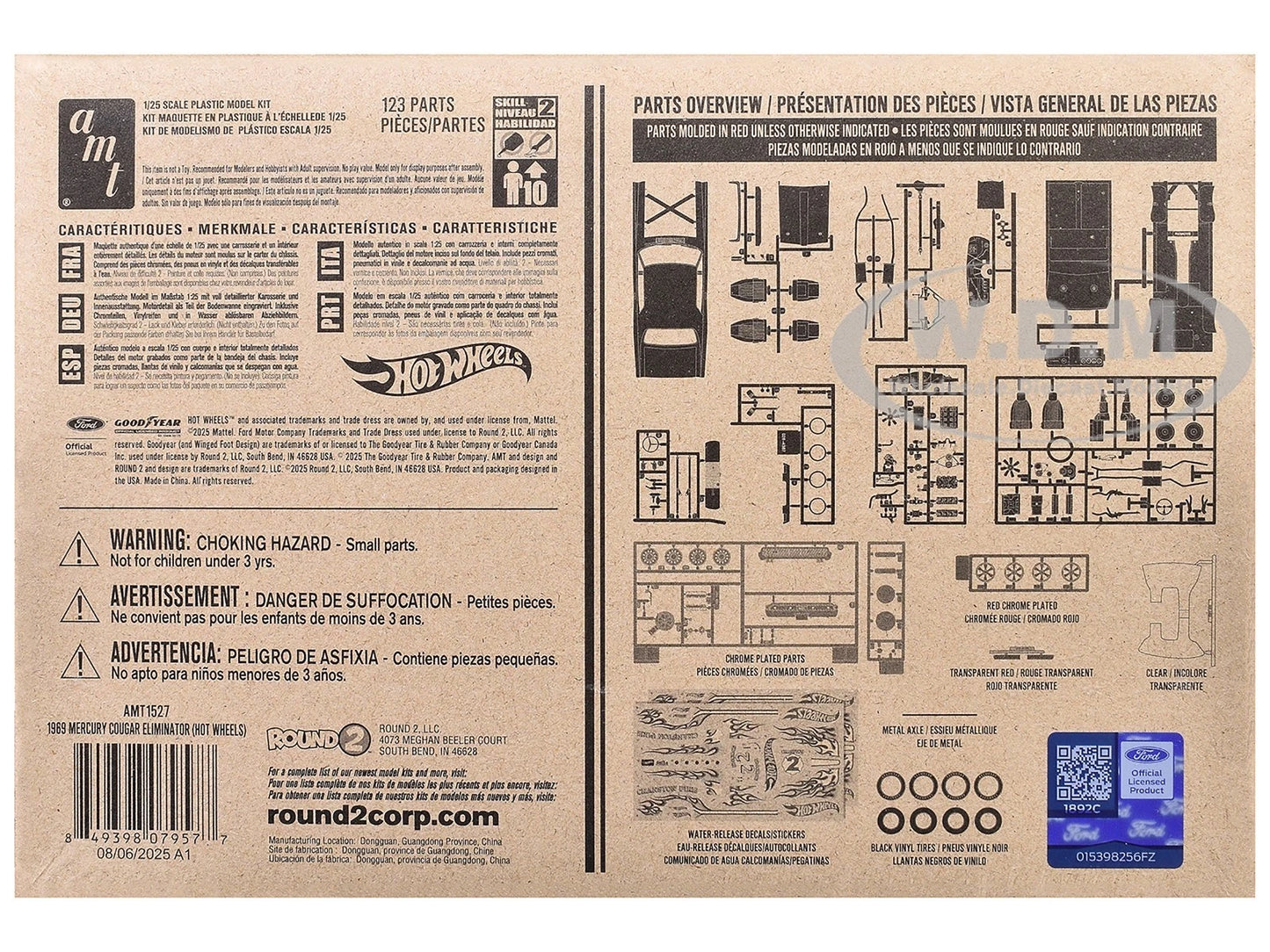 AMT 1969 Mercury Cougar Eliminator - Hot Wheels Edition