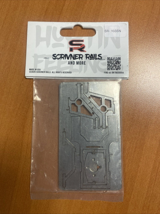 Scrivener Slot Car Chassis Kit No Bar Stainless Steel