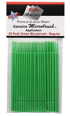 1302 Brushes Alpha MicroBrush Green: Regular Applicator (25/pk)