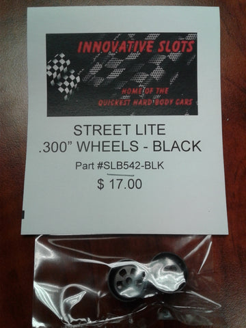 STREET LITE .300" WHEELS SLB542 BLACK