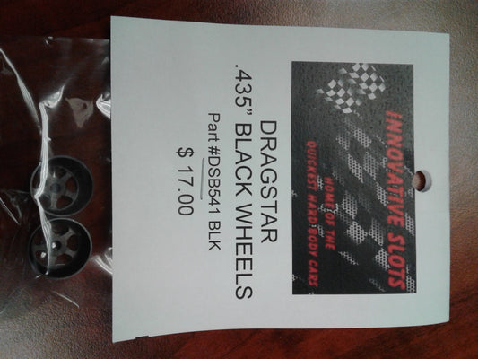 DRAG STAR .435" WHEELS DSB541 BLACK
