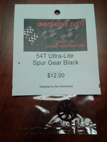 54T Ultra-Lite  Spur Gear Black