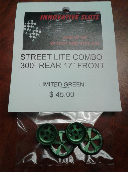 STREET LITE COMBO .300" REAR 17" FRONT LIMITED GREEN