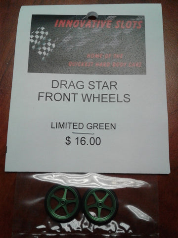DRAG STAR FRONT WHEELS LIMITED GREEN