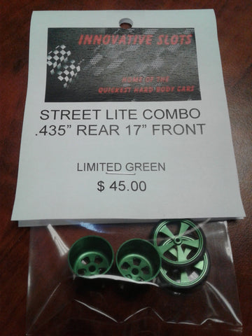 STREET LITE COMBO .435" REAR 17" FRONT LIMITED GREEN