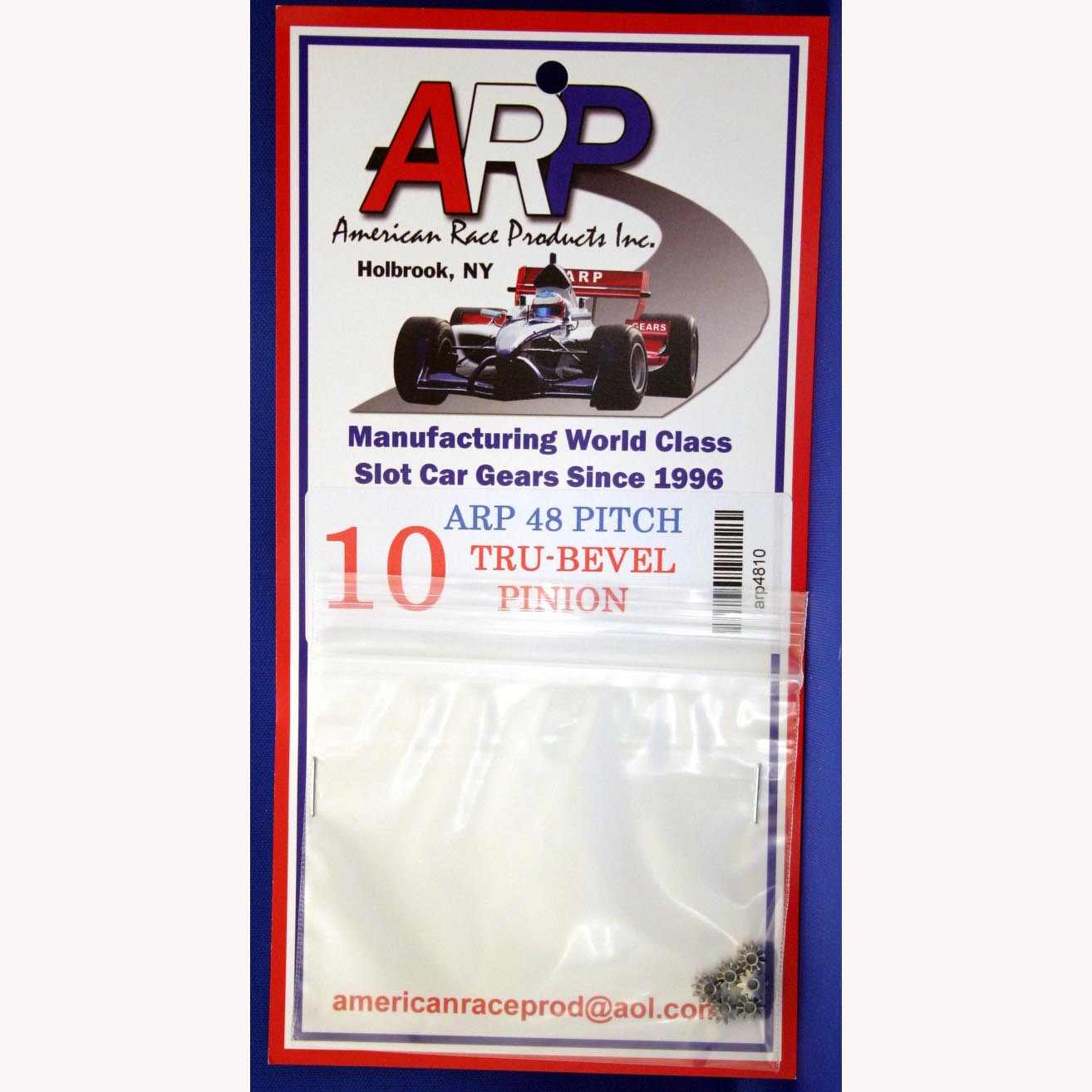 ARP4810A - 48 pitch Tru bevel stainless steel 10 tooth pinion gear