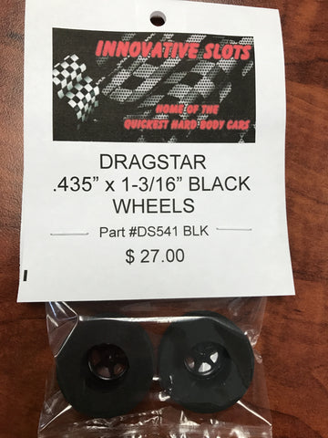 Dragstar .435"X 1-3/16" Wheels DS541-BLk