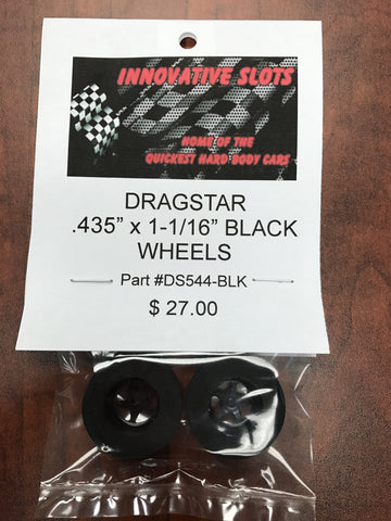 Dragstar .435" X 1-1/16" Wheels DS544-BLk
