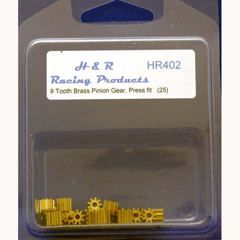 HR402 - 9 tooth brass pinions 48 pitch FAIRGROUNDS