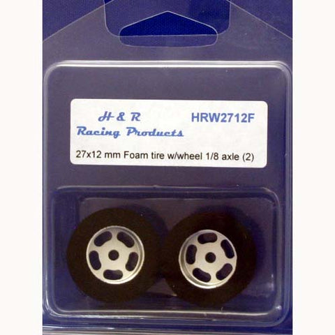 HR1201 - 27x12 mm Foam Tire w/wheel 1/8th axle