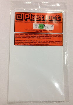 PLASTRUCT WHITE STYRENE .010 THICK 91101 - Innovative Slots
